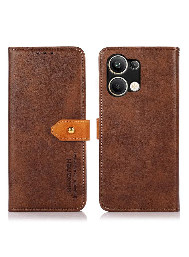S-TOP Case For OPPO Reno9 Pro+ KHAZNEH Dual-color Cowhide Texture Flip Leather Phone Case - Image 2