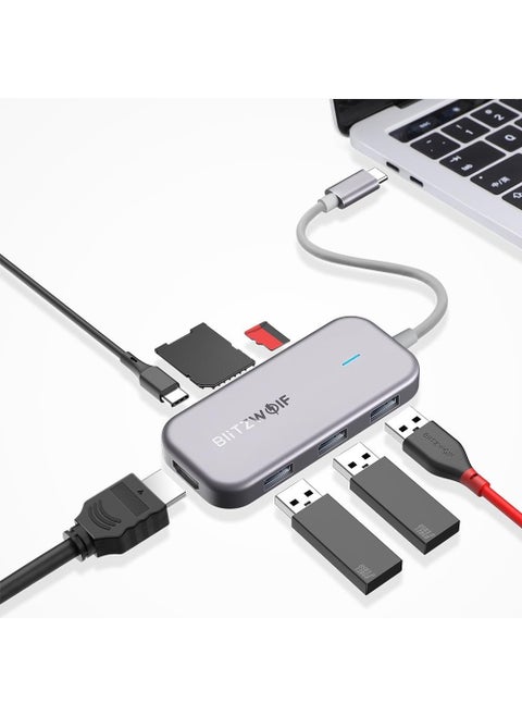 ® Bw-Th5 3 in 1 USB 3.0 with TF Card Reader 7 In 1 Usb-C Data Center Usb-C Pd Charger 4K Display USB Hub For Macbooks