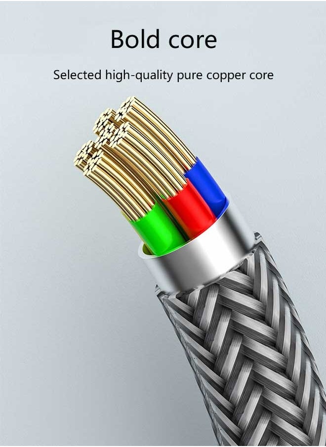 Ocean - 60W PD Gilding Fast Charging Data Cable,C To C,Suitable For Apple iPhone 15/15 Pro/15 Plus/15 Pro Max 2M Long (Gold/Black) - Image 1