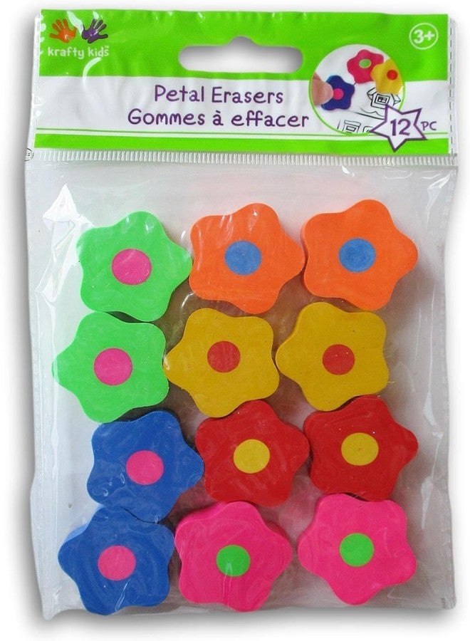 AoneFun Cute Erasers for Girls - 12 Pack Flower Erasers Spring Erasers Valentines Erasers for Kids 1 inch - Image 1