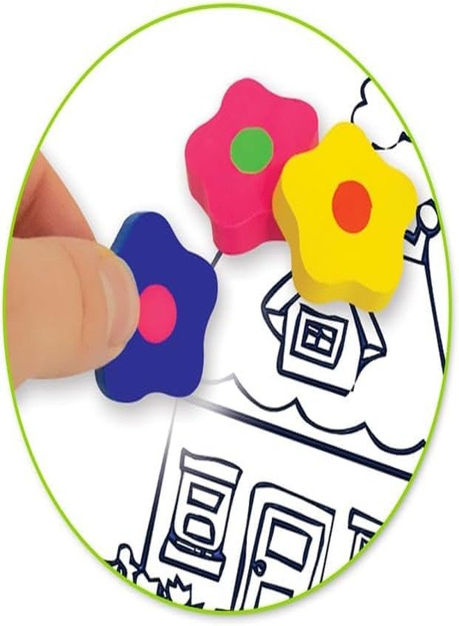AoneFun Cute Erasers for Girls - 12 Pack Flower Erasers Spring Erasers Valentines Erasers for Kids 1 inch - Image 3