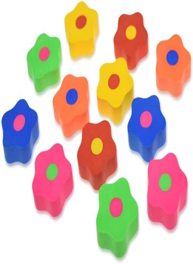 AoneFun Cute Erasers for Girls - 12 Pack Flower Erasers Spring Erasers Valentines Erasers for Kids 1 inch - Image 2