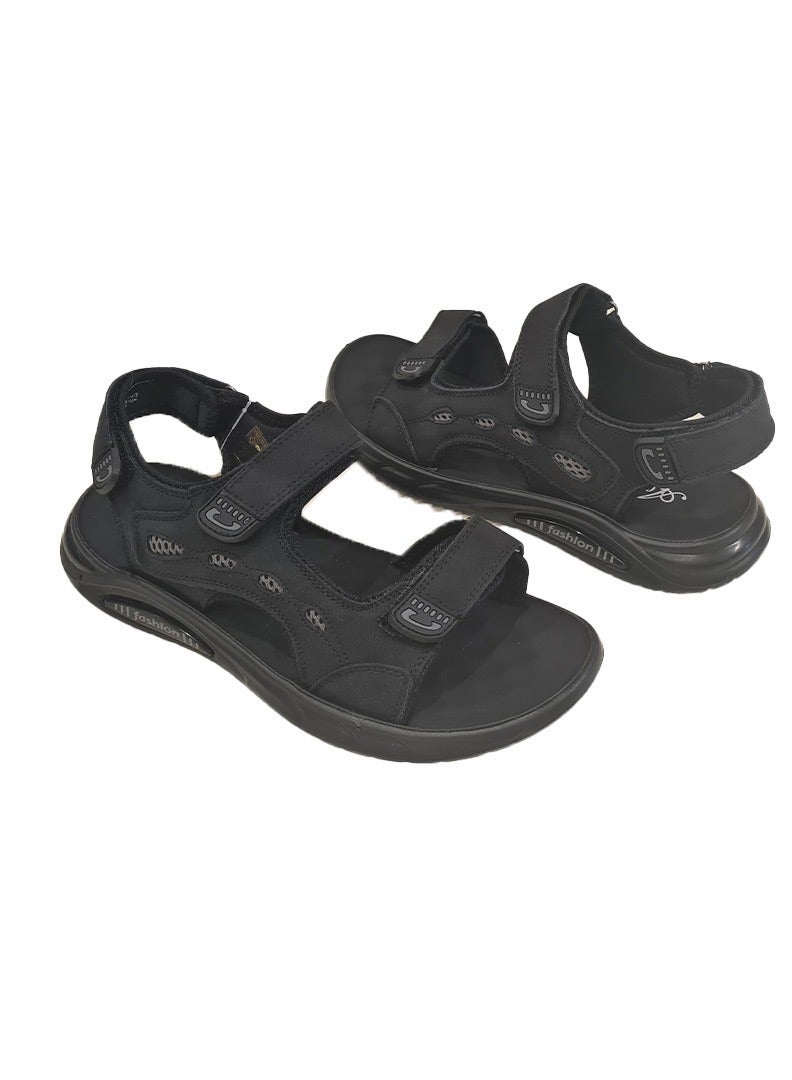 Mens Casual Sandals Black  - Image 2
