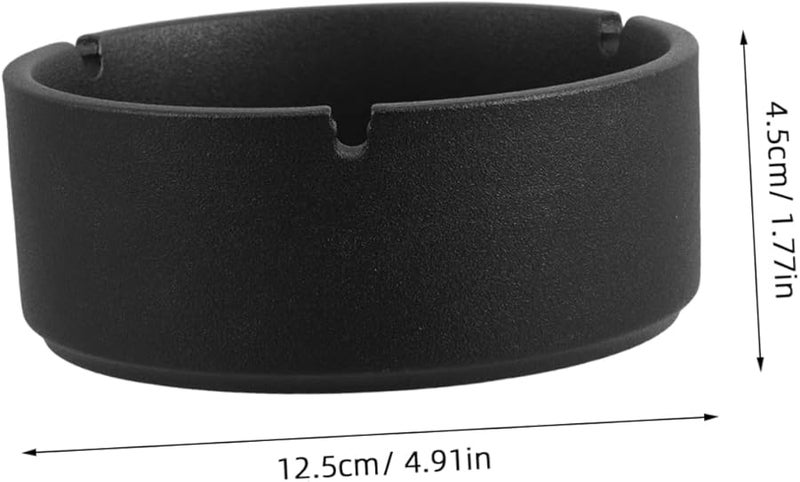 مطفأة سجائر خزفية من البورسلين عالية الحرارة مستديرة مقاومة للرياح للمكتب والبار والمنزل - Image 3