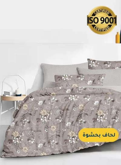 سيد المنسوجات المنزلية مفرش صيفي مفرد من مايكروفايبر، يناسب سرير بحجم 120 سم × 200 سم،  4 قطع، مع الحشوة، سلسلة سيلين