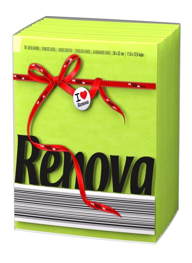 Renova Individual Design Extra Soft and Absorbent Paper Napkins (Green, 320x300 mm) - Image 1