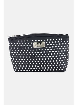 bebe Women Brand Logo Make Up Bag, Black  - Image 1