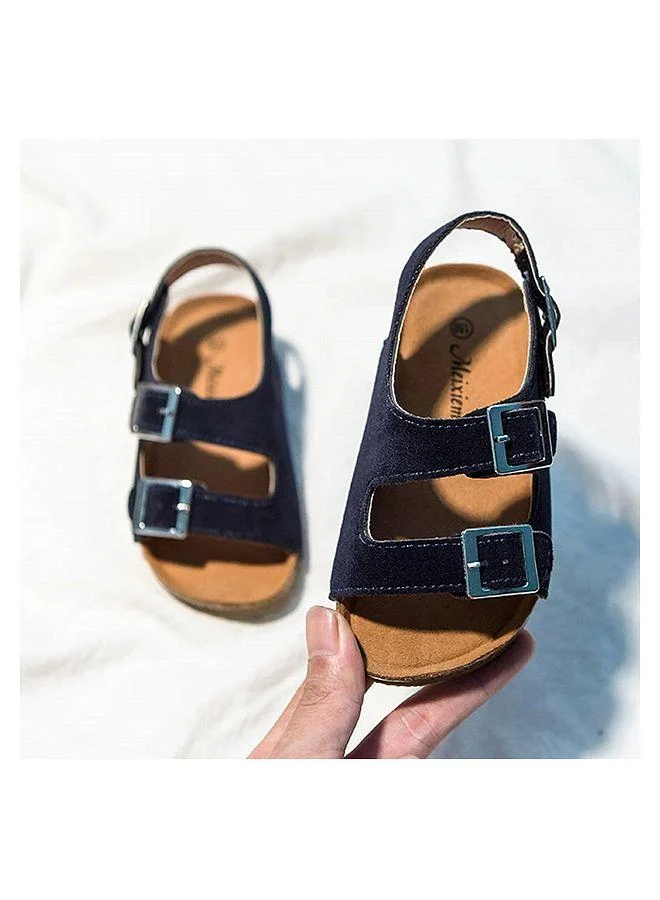 Mark & Mia Mark & Mia Hook & Loop Velcro Closure Sandals - Midnight Blue