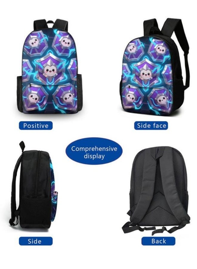 Bright Li Fire Fashion is unlimited! Cartoon bag three-piece set, suitable for a variety of scenes for students and teenagers (available for students, children, friends on outings, mountain climbing, school, etc.) - 52 - Image 3