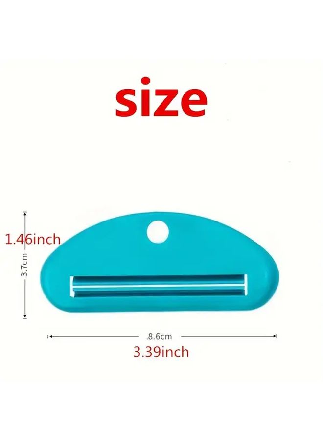 4pcs Manual Toothpaste Dispenser Color Random Sliding Transparent Body For Travel Home Bathroom - Image 4
