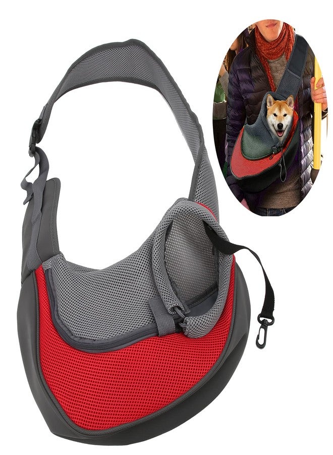 Topyond Pet Dog Sling Carrier Portable Wearresistant Puppy Carrier Bag with Breathable Mesh Pet Carry Bag for Dogs Suitable for Traveling Outdoor Adjustable Strap(Small) - Image 2