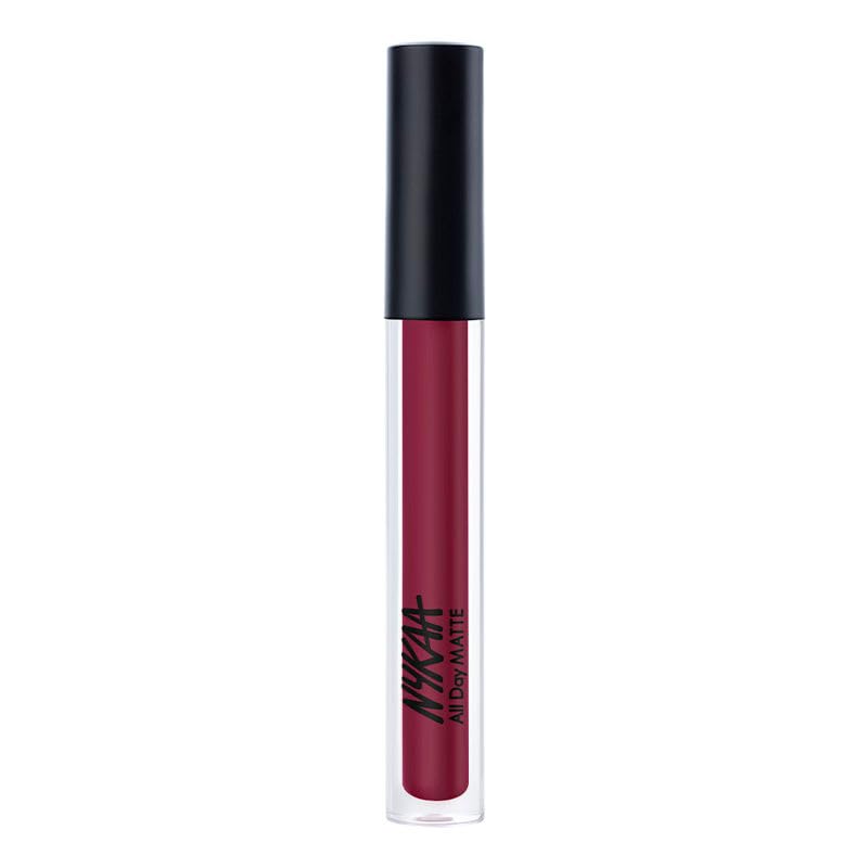 Nykaa All Day Matte Waterproof Transfer Proof Mask Proof 12H Liquid Lipstick Bride Crew - Image 1