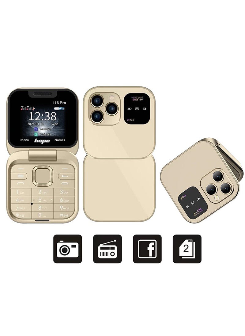 Hope - Hope i16 Pro Dual SIM Mobile Phone, 1.77 inch Screen, 1000mAh Battery, 2G Network Support, Video Player, Bluetooth, Radio, Social Media - Image 1