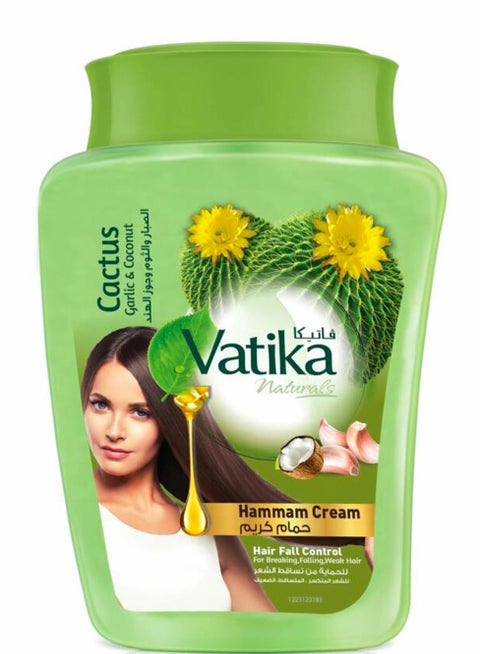 Vatika Naturals Hammam Cream Garlic, Cactus & Coconut Hair Fall Control -900Gm