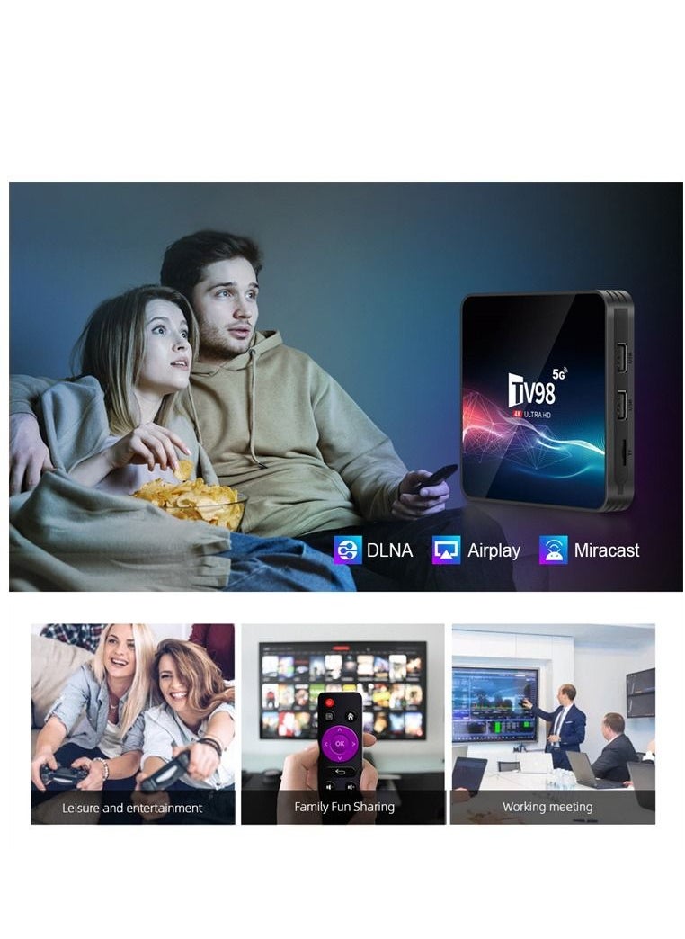 Furtey - Android 12.1 TV Box with Remote Control Allwinner H313 Quad Core ARM Cortex A53 Support 4K 3D Set Top Box Home Media Player - Image 1
