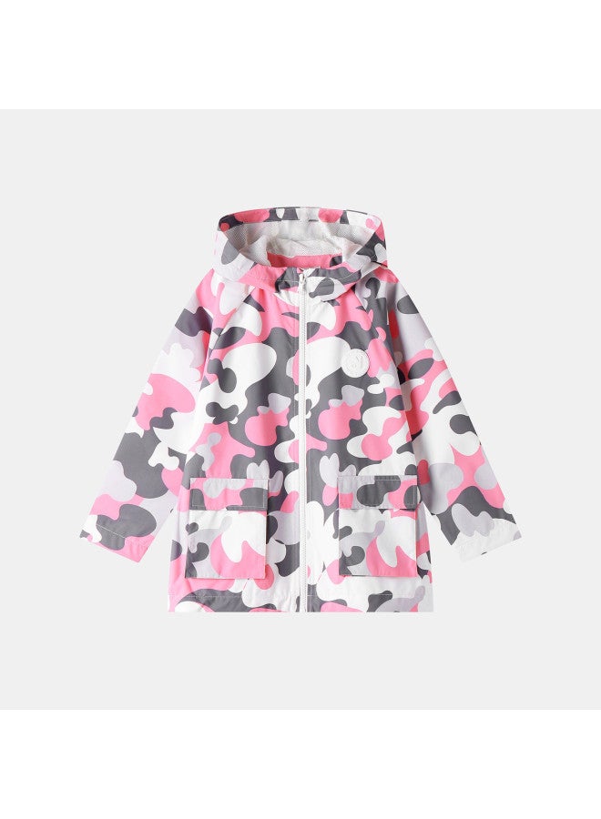 Annil Boys & Girls Kids Windbreaker Spring/autumn Loose Cargo Hooded Outdoor Functional Jacket - Image 5