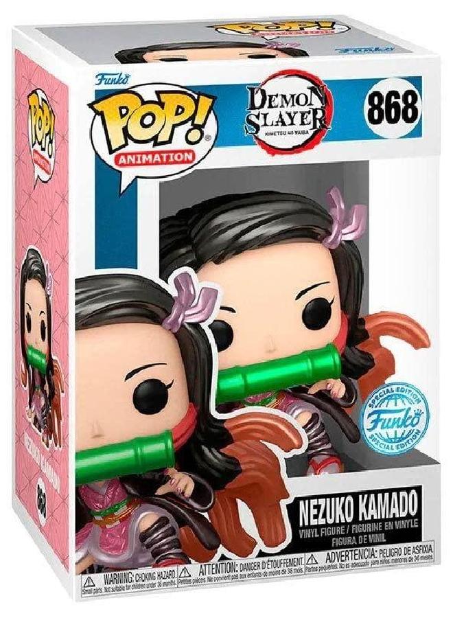 Funko Pop Demon Slayer Nezuko Kamado Toystop LACC Exclusive Metallic - Image 5