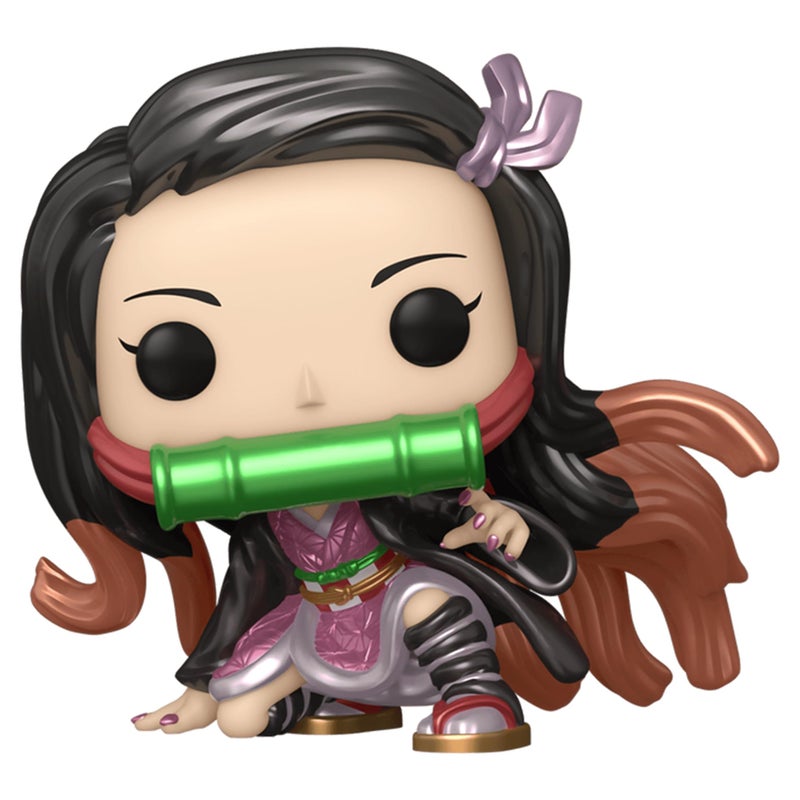 Funko Pop Demon Slayer Nezuko Kamado Toystop LACC Exclusive Metallic - Image 1