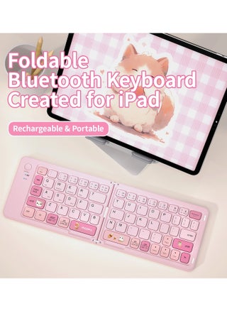 MOFII Cute Foldable Keyboard ABS Light Weight Portable Keyboard Bluetooth Mini Keyboards 67 keys for MacOS/IOS/Windows/Android - pzsku/ZEF322F0F61CDFC00BB4AZ/45/1744978380/89917451-7b4e-49b4-be63-bf6a99abe0cb