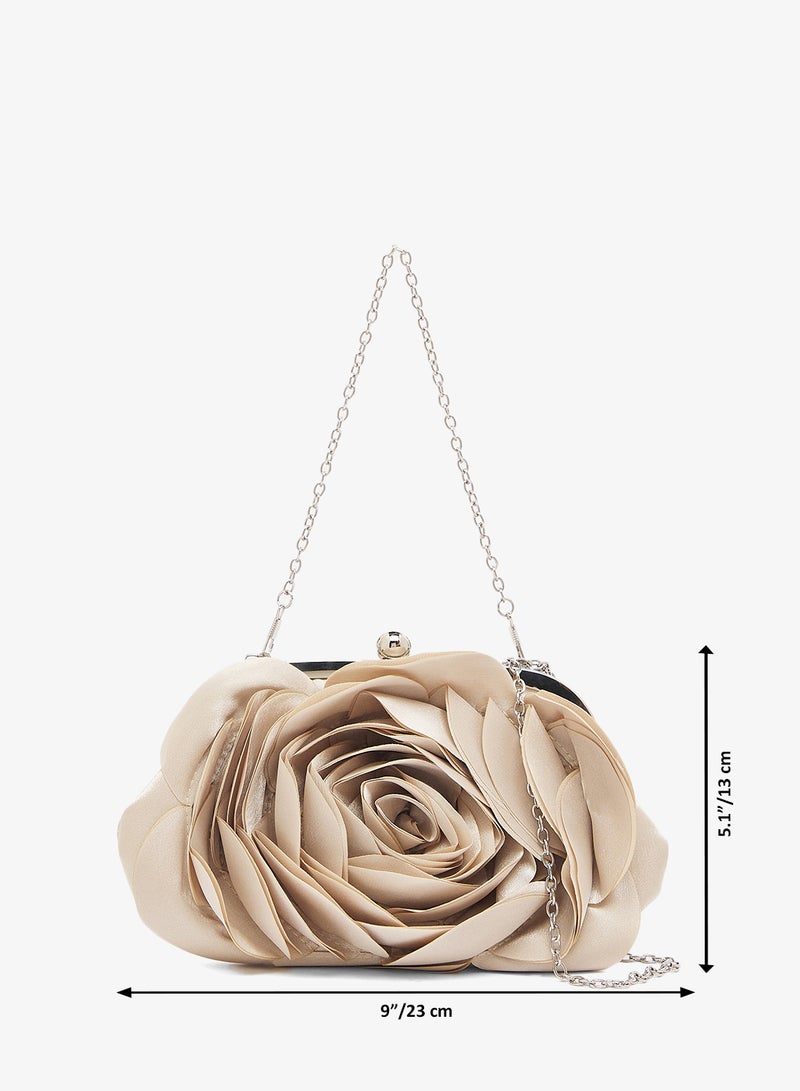 Khizana Gold Flower Detailed Bag - Image 5