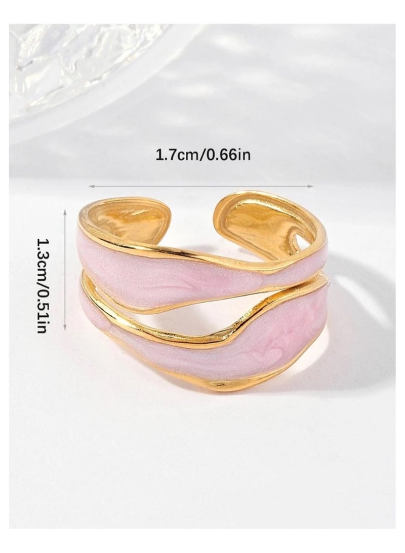 نونز أب خاتم نسائي أنيق من الاستانلس ستيل بمقاس موحد - Image 4