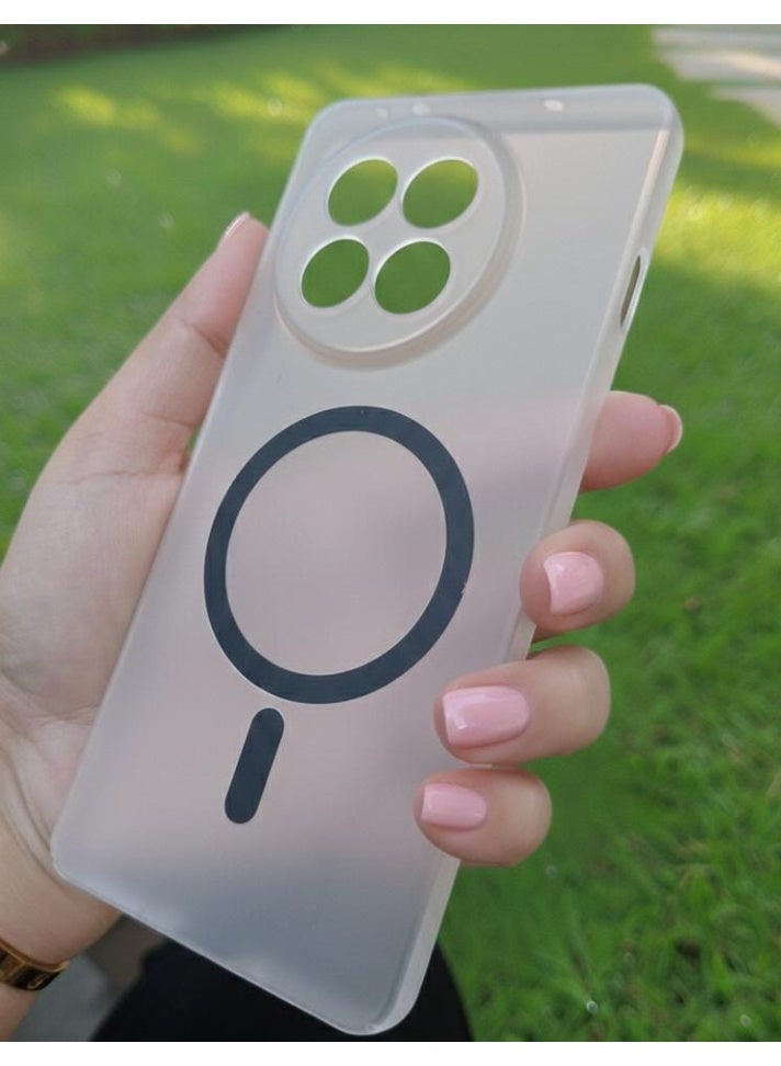 Matte Clear Phone Case For OnePlus 13R – Frosted Transparent Slim Cover with Trendy Ring Pattern, Lightweight Protective Design . - Image 3