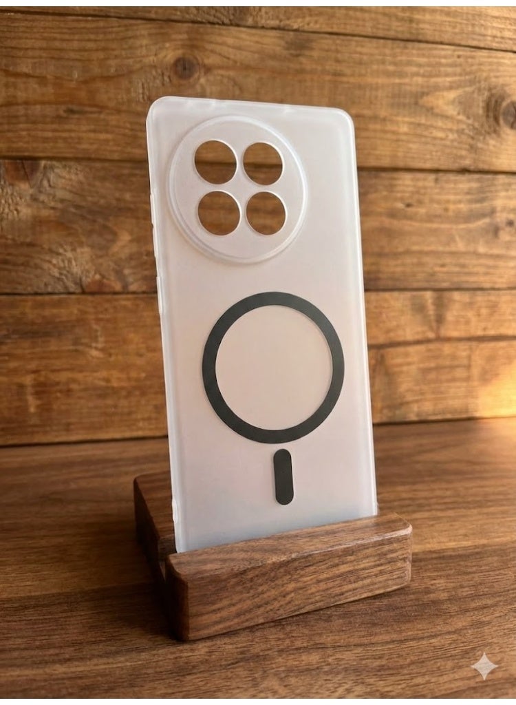 Matte Clear Phone Case For OnePlus 13R – Frosted Transparent Slim Cover with Trendy Ring Pattern, Lightweight Protective Design . - Image 5