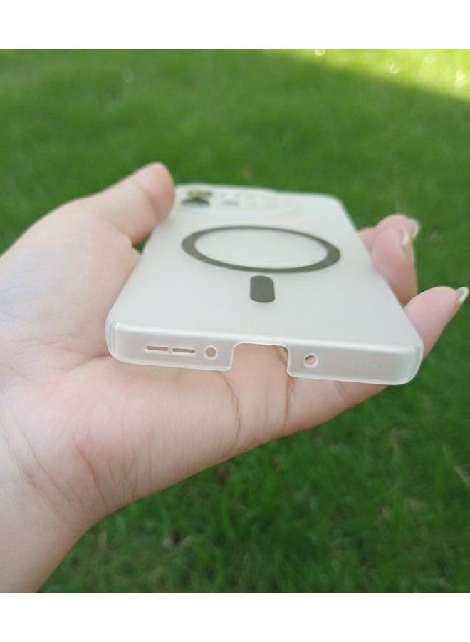 Matte Clear Phone Case For OnePlus 13R – Frosted Transparent Slim Cover with Trendy Ring Pattern, Lightweight Protective Design . - Image 4