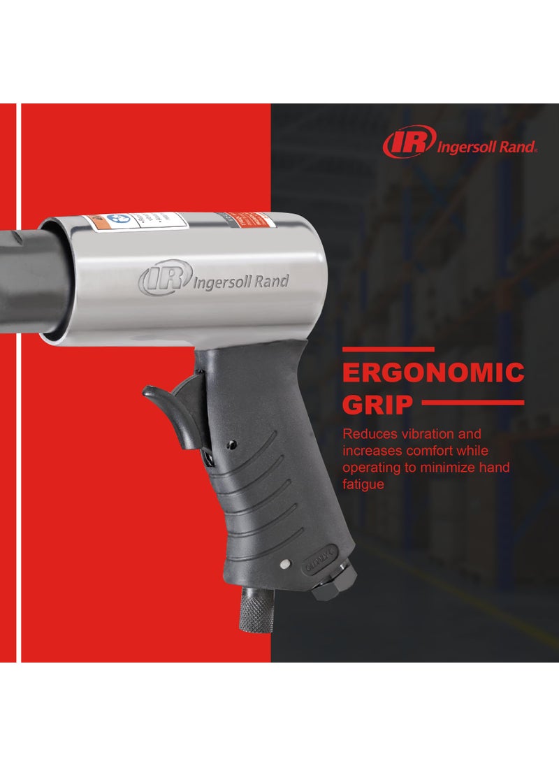 INGERSOLL-RAND Ingersoll Rand 114GQC Air Hammer - 3 PC Chisel Set with Tapered Punch, Panel Cutter, Flat Chisel, 2-5/8 Inch stroke, 3500 BPM, Lightweight, Compact, Gray  - Image 5