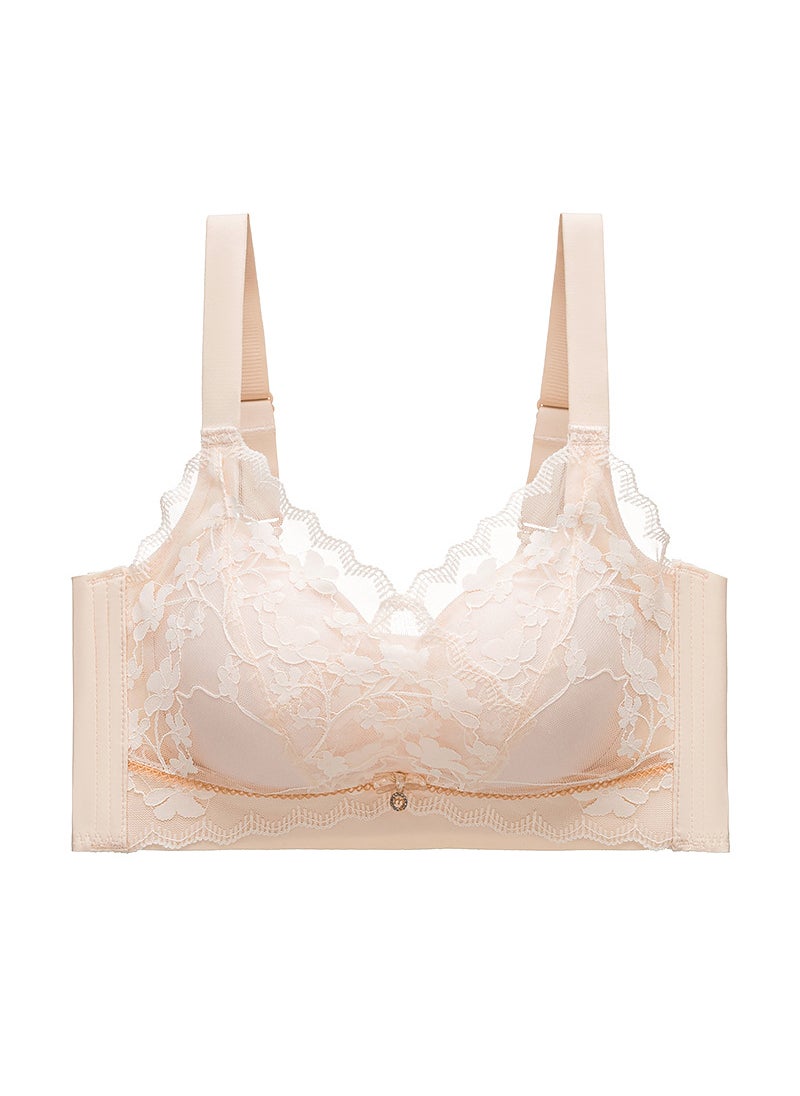 Generic - 5CM Thick Padded Push-Up Bra Without Underwire Nude - Image 1