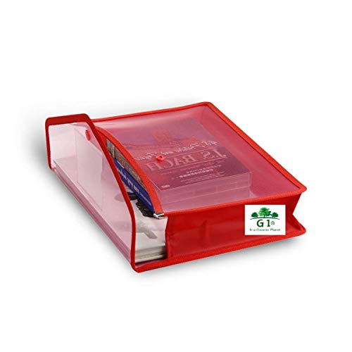 G1 G 1 Marksheet Transparent Folder | Poly-Plastic | A3 Documents File | Drawing Paper Storage Bag with Snap Button | Set of 3 - Image 1