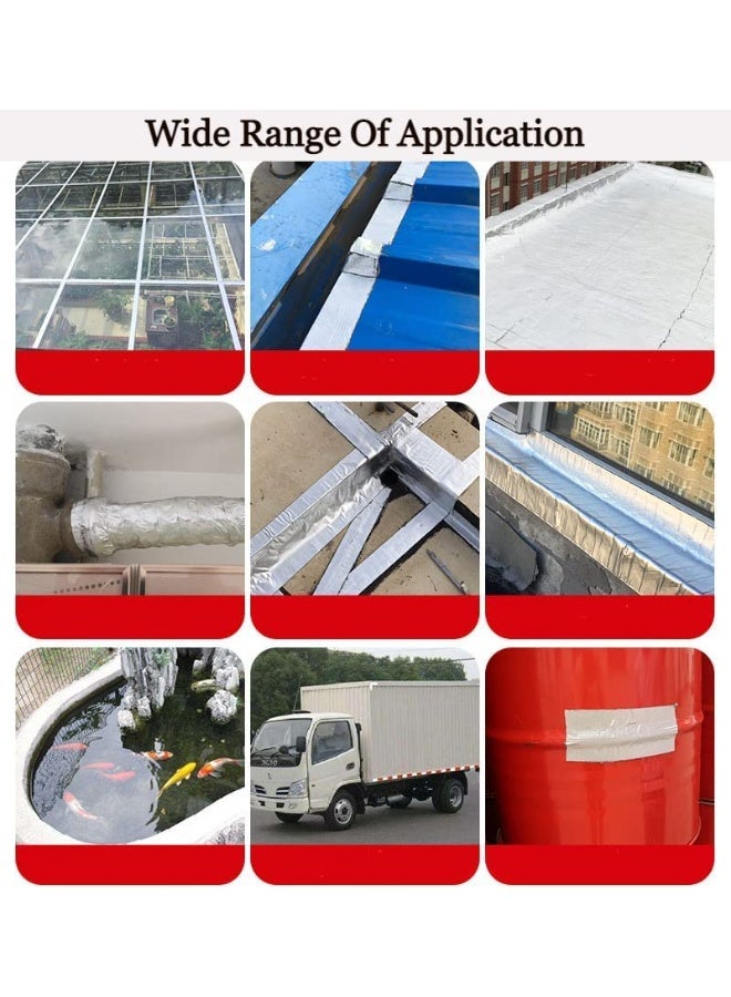 Strong Butyl Adhesive Tape for Leak Repair, Waterproof Aluminum Foil Tape for Sealing and Professional Installation - Image 2