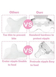 XiuWoo Nipple Shield Premium Contact Upgraded Assist Perfect for Nursing Mothers with Inverted  Sore Nipple with Carrying Case for Breastfeeding Mothers Non-Toxic Safety Material  - Image 4