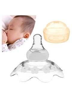 XiuWoo Nipple Shield Premium Contact Upgraded Assist Perfect for Nursing Mothers with Inverted  Sore Nipple with Carrying Case for Breastfeeding Mothers Non-Toxic Safety Material  - Image 1