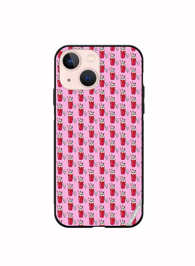 VR CREATIVE Protective Case Cover For Apple iPhone 14 Plus Ice Cream Glass Drink Design Multicolour - Image 1