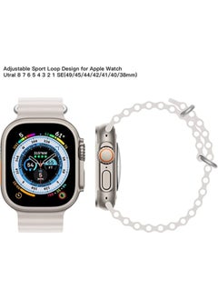SHOPI Newest Silicone Ocean Watch Band For Apple Watch Series 8 7 6 5 4 3 2 1 SE Compatible With Apple Watch Band 38mm 40mm 41mm Replacement Women Mens, Sport  slides Strap for iWatch Ultra  - Image 2