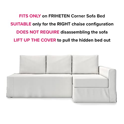 TLYESD Friheten Couch Cover Replacement for IKEA Friheten Sofa Cover, Friheten Cover, Friheten Sleeper Sofa Cover Only!(Right Chaise, Slate Grey) - Image 2