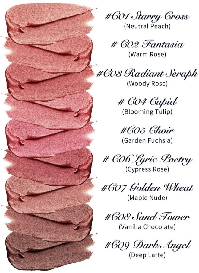 Flower Knows Little Ange1 Matte Lipstick - 3.5g, Waterproof, Long-lasting, Matte Finish (C06 Lyric Poetry – Cypress Rose)  - Image 4