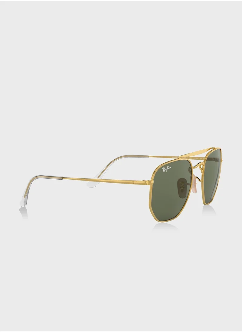 Ray-Ban 0Rb3648 The Marshal Irregular Sunglasses