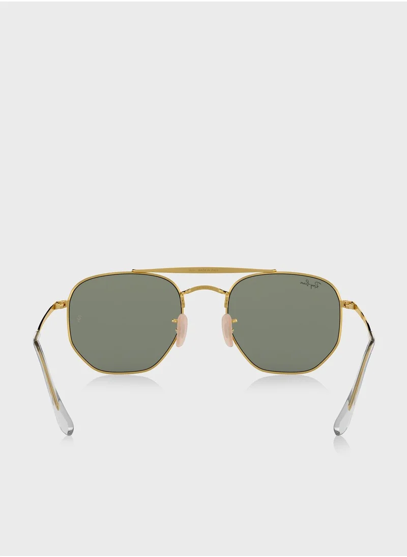 Ray-Ban 0Rb3648 The Marshal Irregular Sunglasses