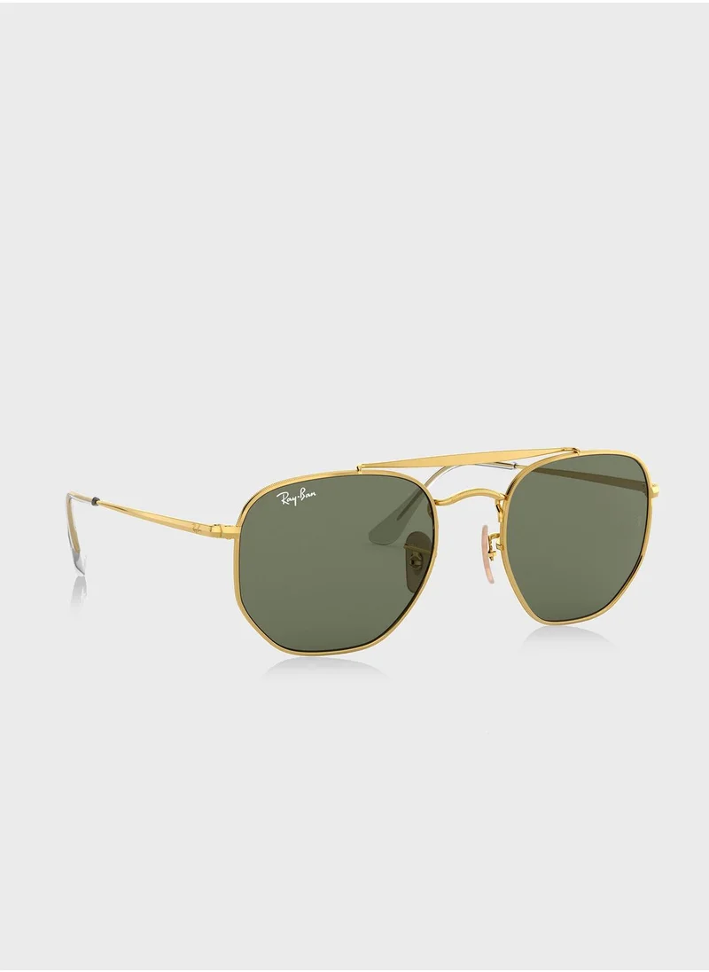 Ray-Ban 0Rb3648 The Marshal Irregular Sunglasses
