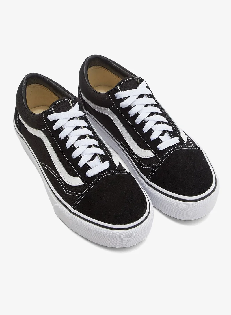 Vans BLACK/WHITE Ua Old Skool Platform  | Best Price UAE