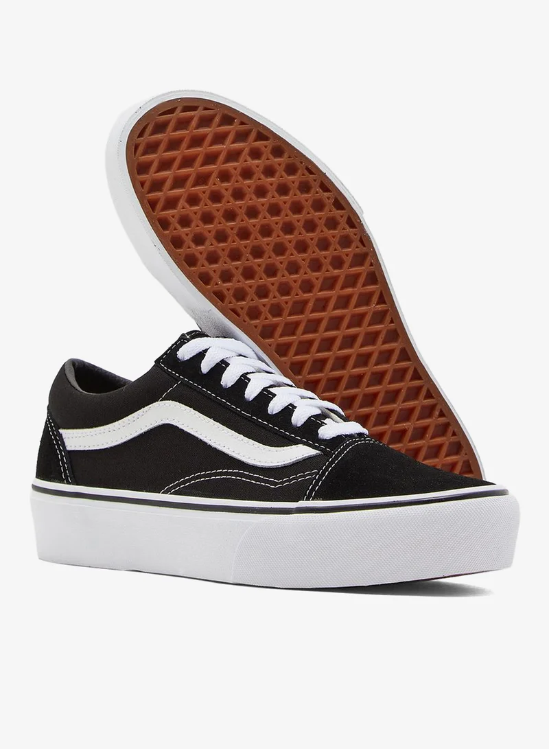 Vans BLACK/WHITE Ua Old Skool Platform  | Best Price UAE