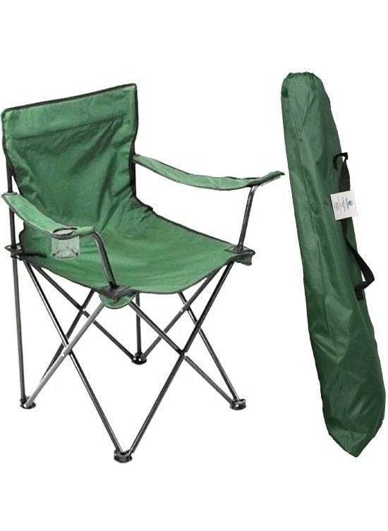 Folding Camping Chair with Arm - Green - pzsku/ZEF32D9E4B7E0E31F0D1DZ/45/_/1740660682/cd326317-0269-4d87-9162-182a68ffce4d