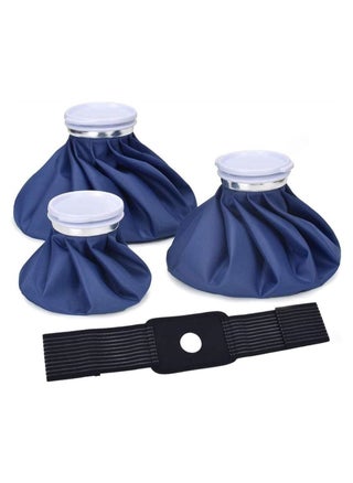 Ice Pack for Injuries, Reusable Ice Bags, Hot & Cold ​Therapy and Pain Relief with Elastic Breathable Support Wrap, for Teeth Pain, Headaches and Menstruation Pain, 4-Pack, 3 Sizes (6"/9"/11") - pzsku/ZEF32F2F92238C6B60599Z/45/_/1688024174/1a6ae4d1-a81d-4160-b49e-8dc85c6934f1
