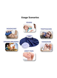 DMG TECH Ice Pack for Injuries, Reusable Ice Bags, Hot & Cold ​Therapy and Pain Relief with Elastic Breathable Support Wrap, for Teeth Pain, Headaches and Menstruation Pain, 4-Pack, 3 Sizes (6"/9"/11")  - Image 3