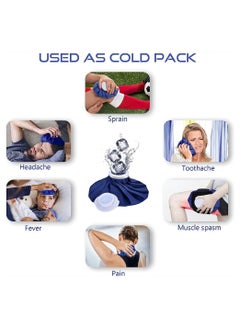 DMG TECH Ice Pack for Injuries, Reusable Ice Bags, Hot & Cold ​Therapy and Pain Relief with Elastic Breathable Support Wrap, for Teeth Pain, Headaches and Menstruation Pain, 4-Pack, 3 Sizes (6"/9"/11")  - Image 4