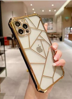 IPhone 13 Pro (6.1 Inch) Electroplating Irregular Pattern Luxury Case With Corner Bumper