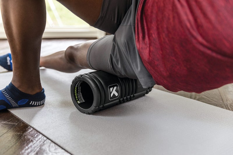 TRIGGERPOINT Performance Therapy Grid Foam Roller for Exercise, Deep Tissue Massage and Muscle Recovery, Original (13-Inch), Midnight - Image 5