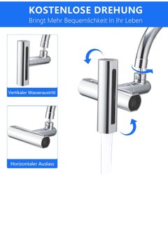 Generic 4-in-1 swivel water faucet connection and accessory, multi-functional water saving faucet for a kitchen or bathroom faucet, easy to use and install.  - Image 2
